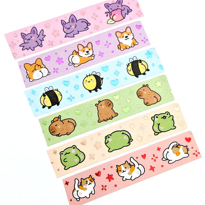 Bee Booties Washi Tape (Blue Foil)