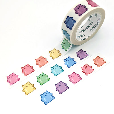 Rainbow Cat Gummies Washi Tape