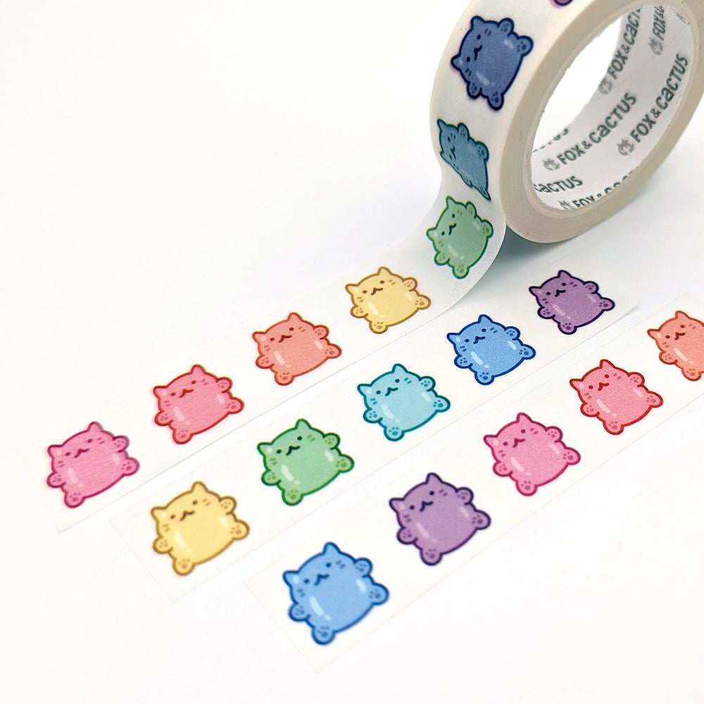 Rainbow Cat Gummies Washi Tape