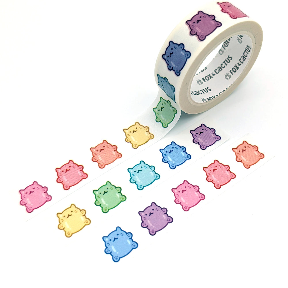 Rainbow Cat Gummies Washi Tape