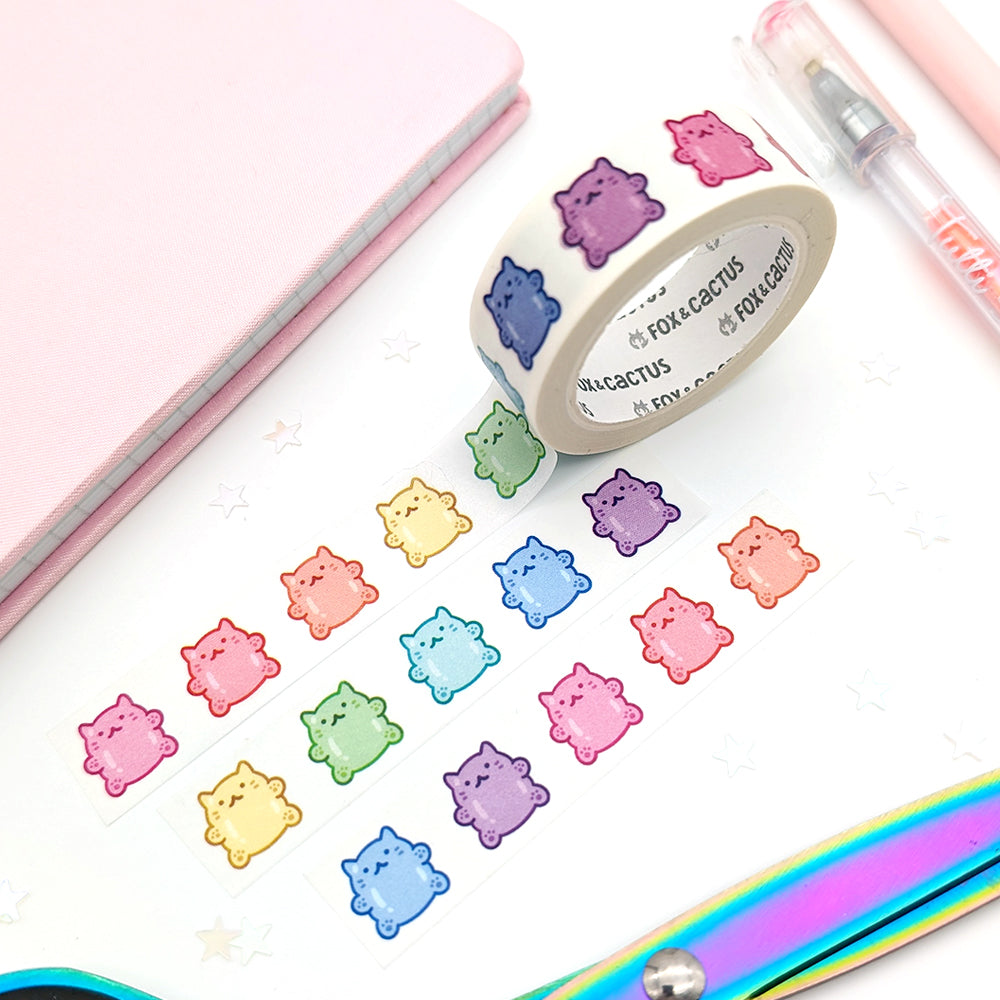 Rainbow Cat Gummies Washi Tape