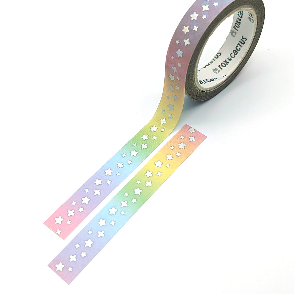 Twinkle (Rainbow) Washi Tape (Holo Foil)