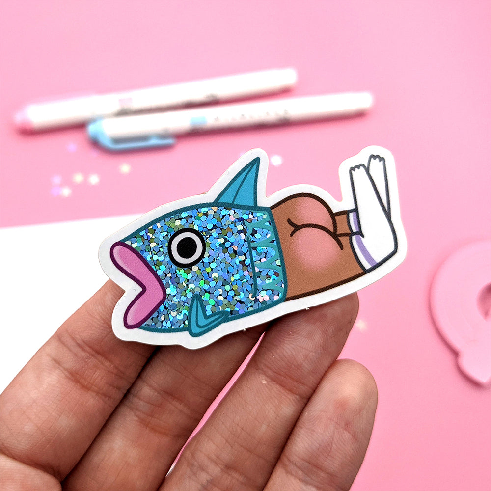 Reverse Mermaid (Socks) Vinyl Stickers (RETIRED)