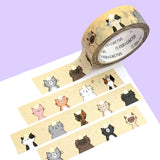 Royal Cats Washi Tape (Gold Foil)
