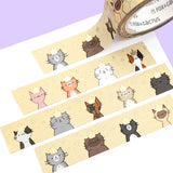 Royal Cats Washi Tape (Gold Foil)