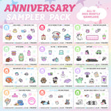 Anniversary Sampler Pack (2025 Fox and Cactus Monthly Samplers)