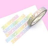 Spooky Sparkles (Rainbow) Washi Tape (Holo Foil)