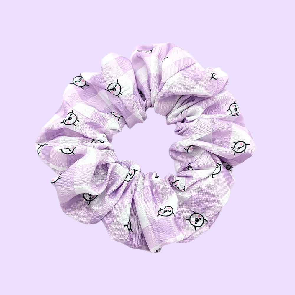 Gingham Squish (Purple) Scrunchie