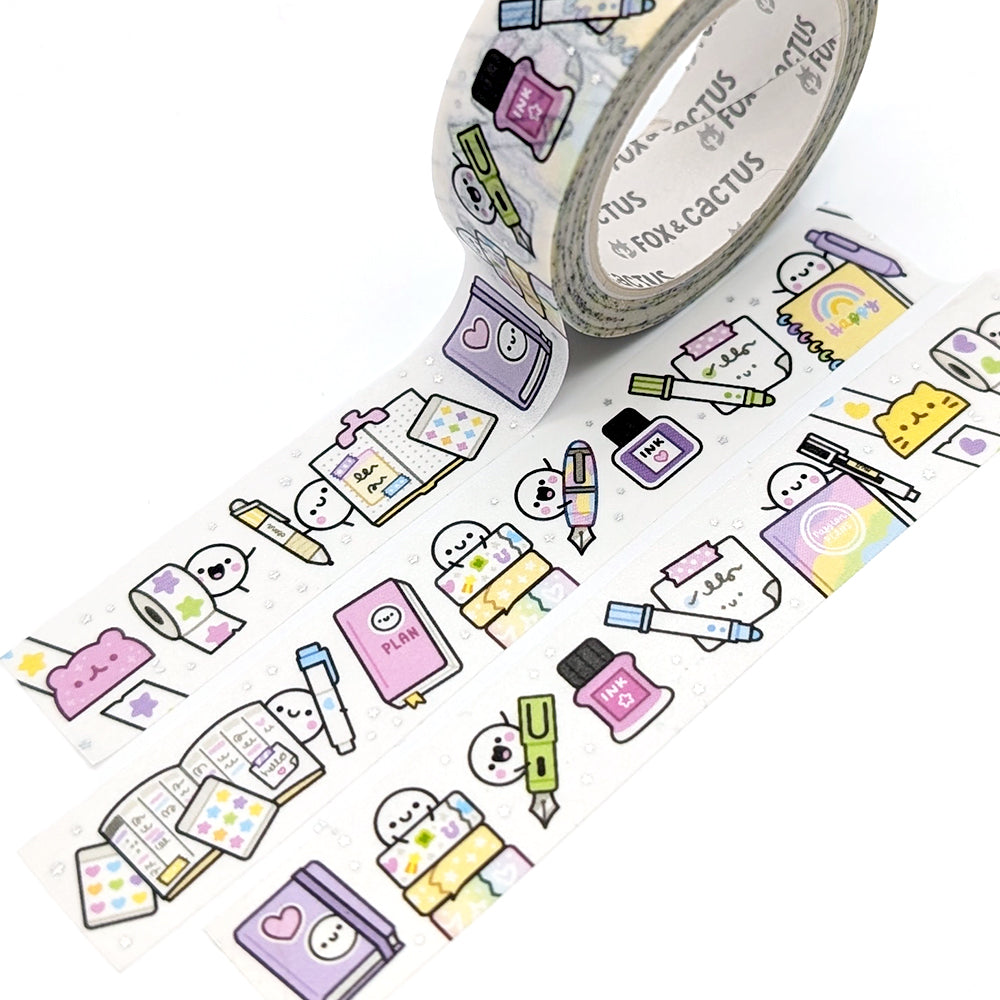 Stationery Squish Washi Tape (Holo Foil)