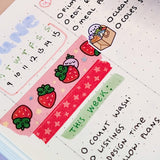 Strawberry Squish (Pink) Washi Tape (Holo Foil)