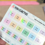 Tiny Monthly Tabs (Rainbow Shine) Stickers