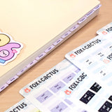 Tiny Monthly Tabs (Rainbow Shine) Stickers