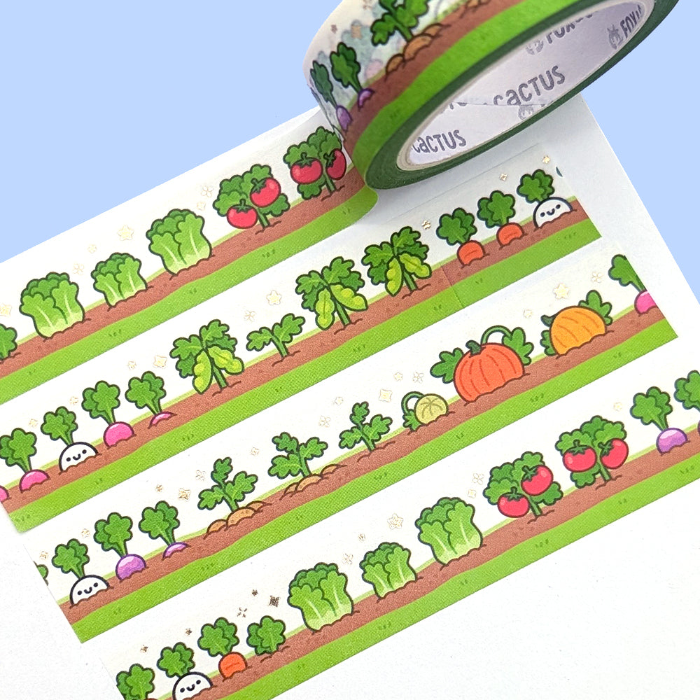 Veggie Patch Washi Tape (Gold Foil)