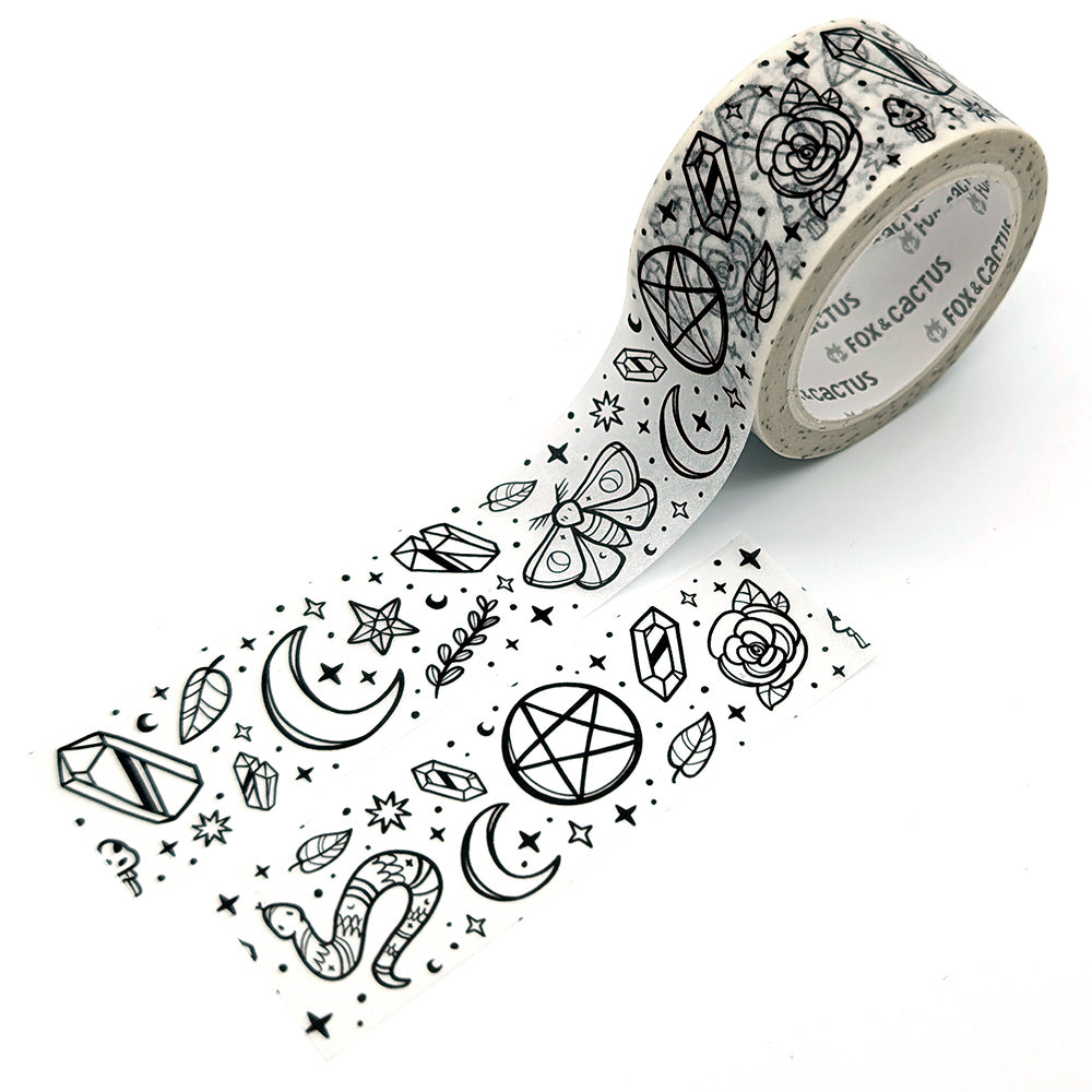 Witchy Vibes (White) Washi Tape Set
