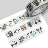 Neutral Fitness Squish Washi Tape (Holo Foil)