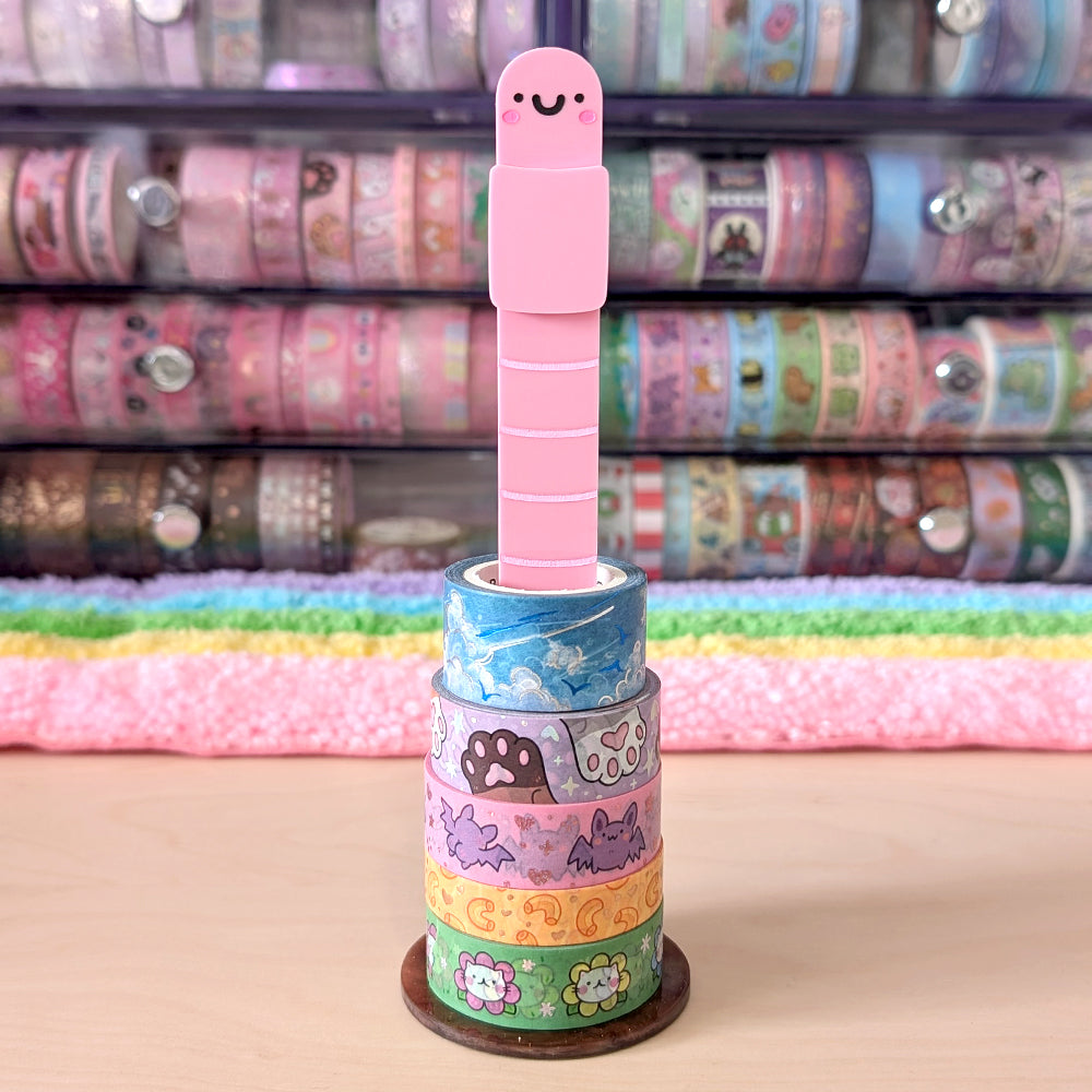 [PREORDER] Willy the Worm Washi Stand/Scrunchie Stand