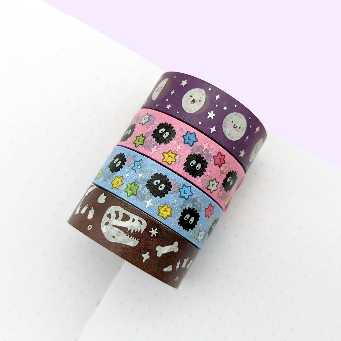 Soot Candy (Pink) Washi Tape (Pink Foil) by Fox and Cactus