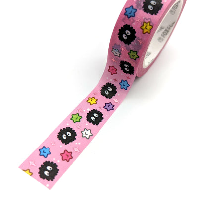 Soot Candy (Pink) Washi Tape (Pink Foil) by Fox and Cactus