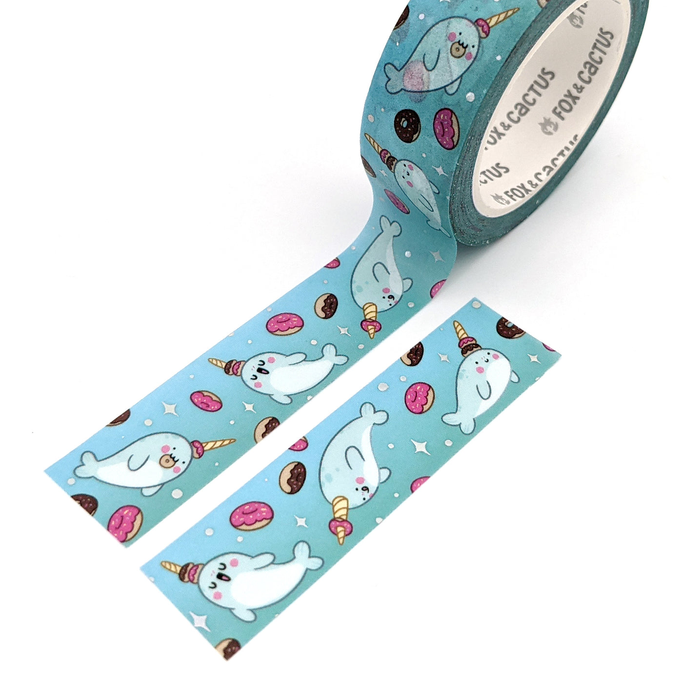 Narwhal 'n Donuts Washi Tape (Holo Foil)