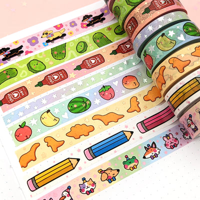 Hot Sauce Washi Tape (Rose Gold Foil) by Fox and Cactus