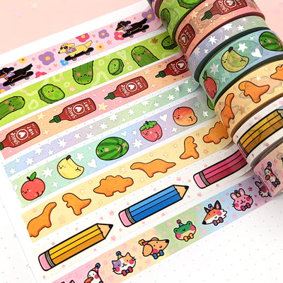 Fruity Booties Washi Tape Set (Holo Foil) by Fox and Cactus