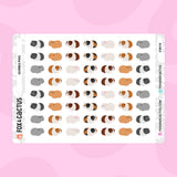 Guinea Pig Stickers by Fox and Cactus