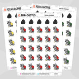 Trash Panda Stickers by Fox and Cactus