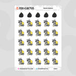 Trash Panda Stickers by Fox and Cactus