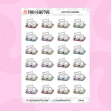 Cat on Planner Stickers by Fox and Cactus