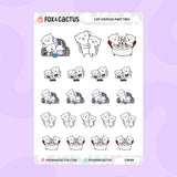 Cat Couples Part 2 Stickers by Fox and Cactus