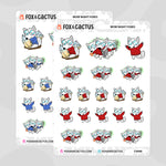 WoW Night Fox Stickers by Fox and Cactus