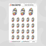Movie Time Unicorn Stickers by Fox and Cactus