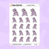 Big Booty Hippo Stickers by Fox and Cactus