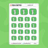 Bushes Cat Stickers by Fox and Cactus