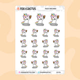 Pizza Unicorn Stickers by Fox and Cactus