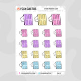 Door Peeking Cat Stickers by Fox and Cactus
