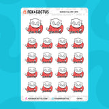 Guess I'll Cry Cat Stickers by Fox and Cactus