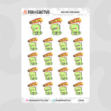 Bad Day Dinosaur Stickers by Fox and Cactus