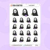 Cash Spirit Stickers by Fox and Cactus