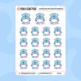 Hydrate Narwhal Stickers by Fox and Cactus