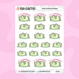 Body Positive Froggy Stickers by Fox and Cactus