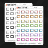 Small TV Stickers by Fox and Cactus