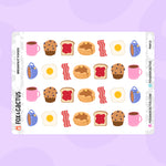 Breakfast Food Stickers by Fox and Cactus