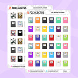 Coil Bound Planner Stickers by Fox and Cactus