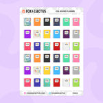 Coil Bound Planner Stickers by Fox and Cactus