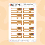 Online Order Tracker Stickers by Fox and Cactus