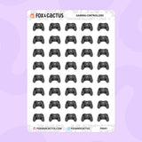 Gaming Controllers Stickers by Fox and Cactus