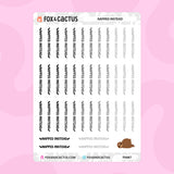 Napped Instead Icon Stickers by Fox and Cactus