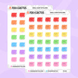 Sleep In Pillow Stickers by Fox and Cactus