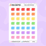 Sleep In Pillow Stickers by Fox and Cactus